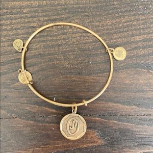Alex and Ani Initial Bangle “O”